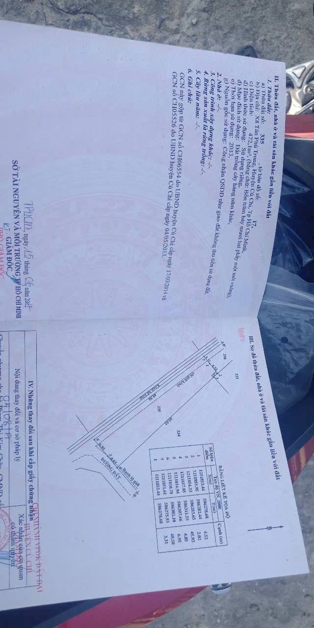 Đất thổ cư 470m² tại Ấp Cây Da, Củ Chi giá chỉ 3.7 tỷ - Pháp lý rõ ràng!