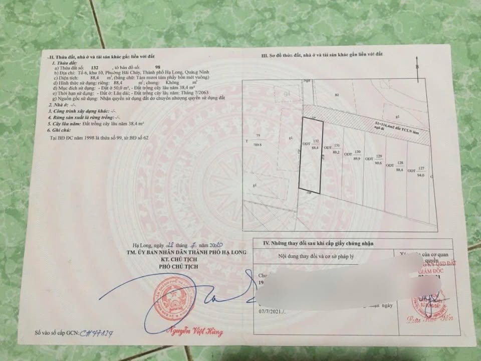 Đất nền Bãi Cháy Hạ Long 88m² giá 1 tỷ - Đường ô tô vào tận nơi!