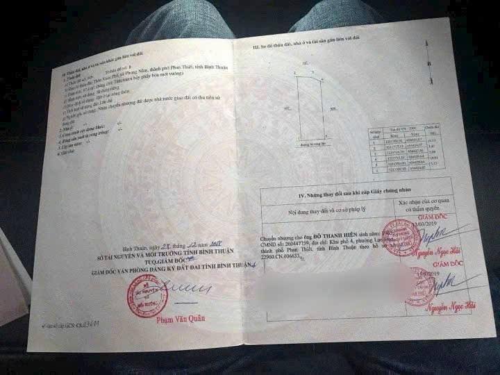 Đất thổ cư Phong Nẫm, Bình Thuận 87m² giá 830 triệu - Sổ đỏ chính chủ, pháp lý rõ ràng!