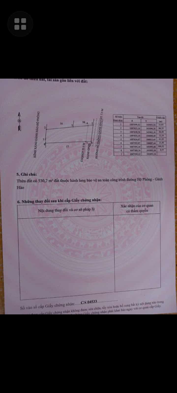 Đất nền Ấp Lam Điền, Long Điền Tây 4620m² giá 2.94 tỷ - Cơ hội đầu tư sinh lời!