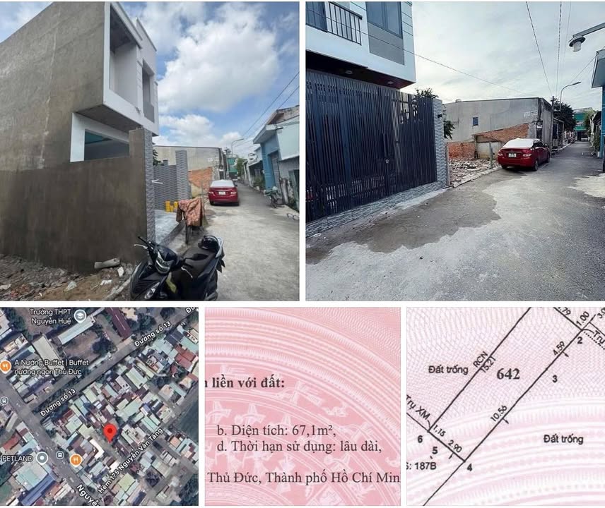 Đất thổ cư đường Nguyễn Văn Tăng, Q.Thủ Đức, 67m² - Sổ hồng chính chủ, giá tốt!