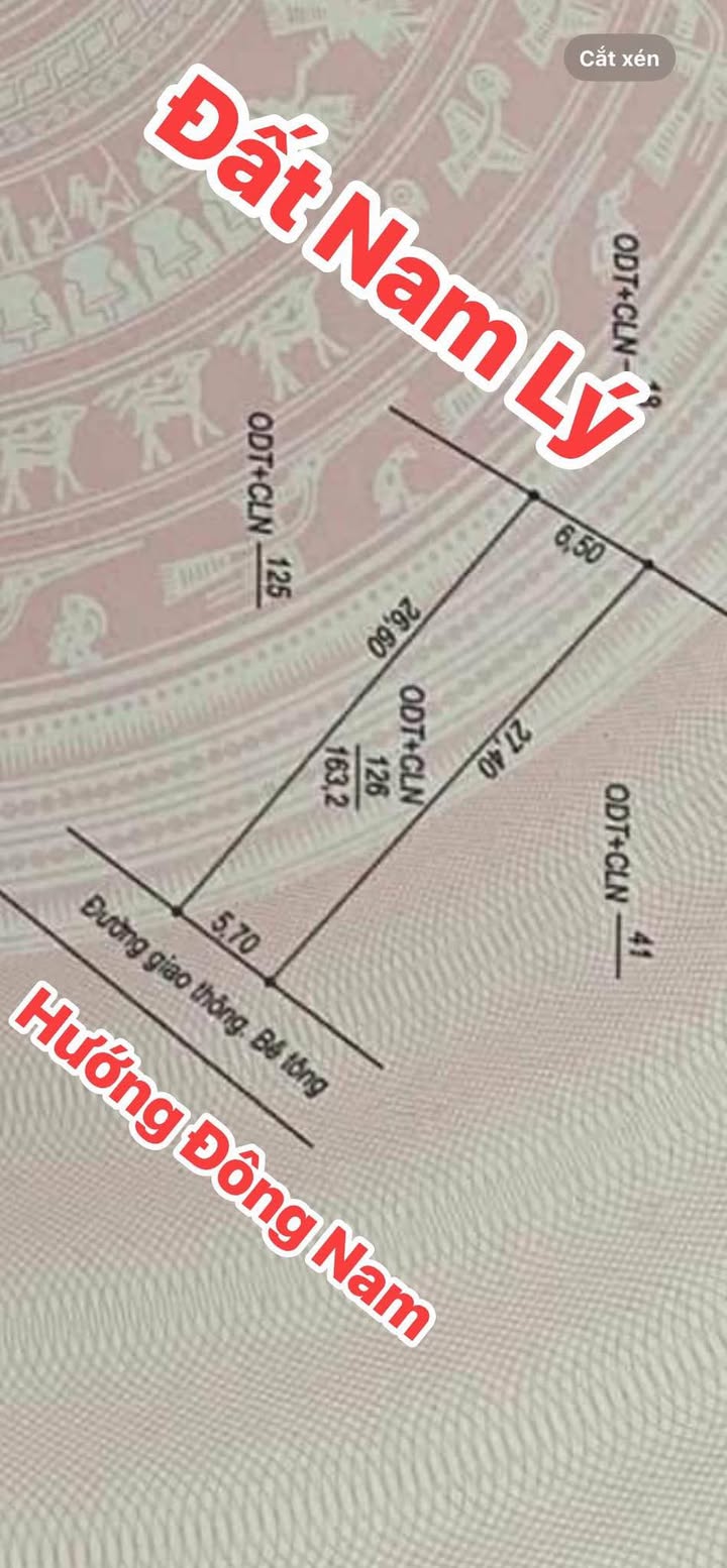 Đất nền khu phố 7, phường Nam Lý, 163m² chỉ 1.05 tỷ - Đất cao, không ngập nước!