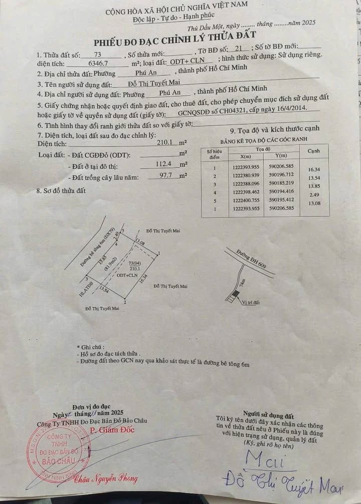 Đất thổ cư Phú An, Bến Cát 224m² giá 1.39 tỷ - Đường bê tông, dân cư đông đúc!