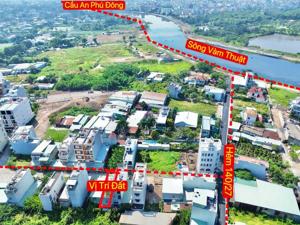 Đất nền An Phú Đông Quận 12 70m² giá 5.55 tỷ - Gần Sông Vàm Thuật