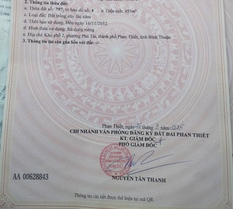 Đất nền Phú Tài, Phan Thiết 605m² - Mặt tiền 20m, vị trí đắc địa!