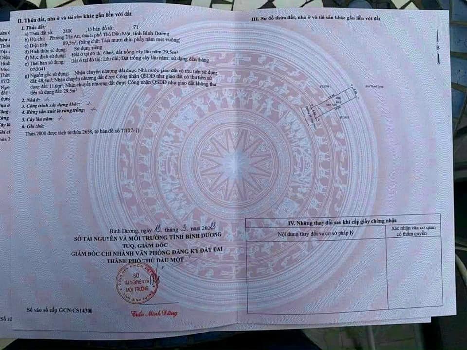 Đất thổ cư chính chủ Tân An, Thủ Dầu Một 85m² - Giá chỉ 1.2 tỷ, cơ hội đầu tư tuyệt vời!