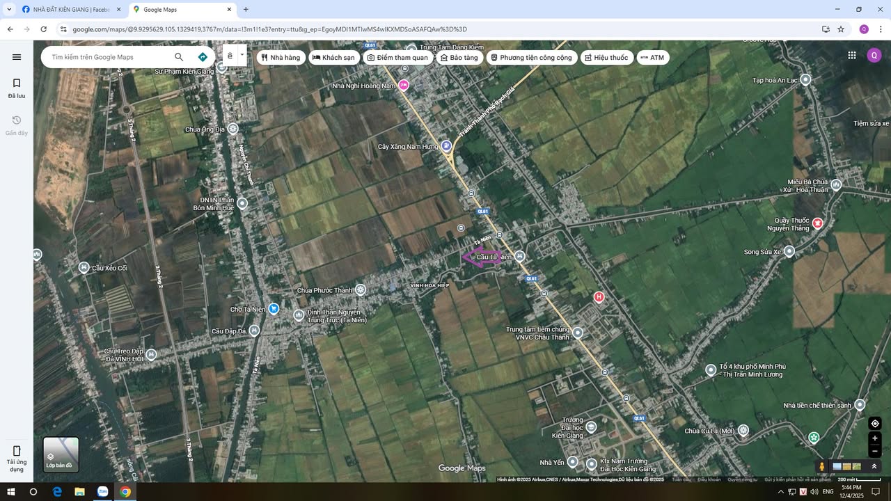 Đất mặt tiền đường Tà Niên, xã Bình An, An Giang, 870.15m² - Cơ hội đầu tư không thể bỏ lỡ!