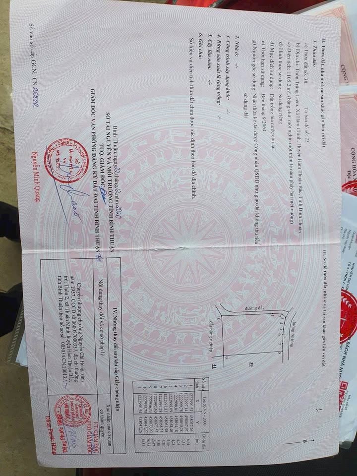 Đất Hàm Chính 1.105m² giá 580 triệu - Vị trí đắc địa, tiện lợi!