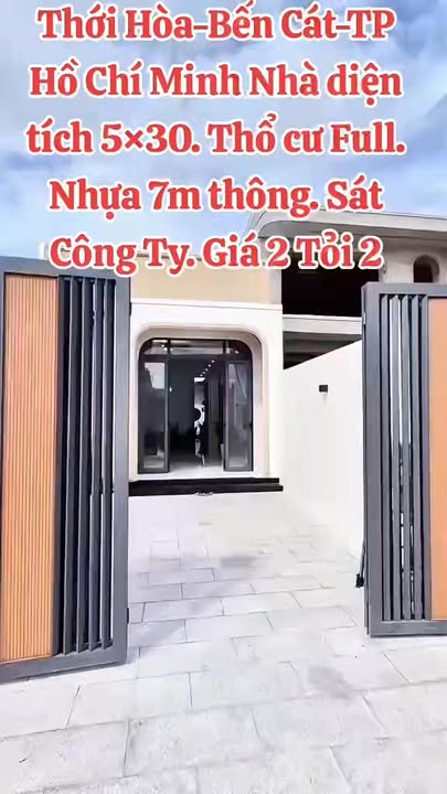 Nhà phố Thới Hòa, Bến Cát, 150m² giá 2.2 tỷ - Chính chủ bán gấp!