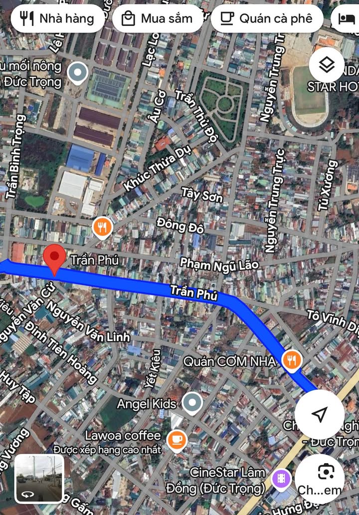 Bán mặt tiền đường Trần Phú, Đức Trọng 192m² giá 12 tỷ - Đầu tư sinh lời ngay!