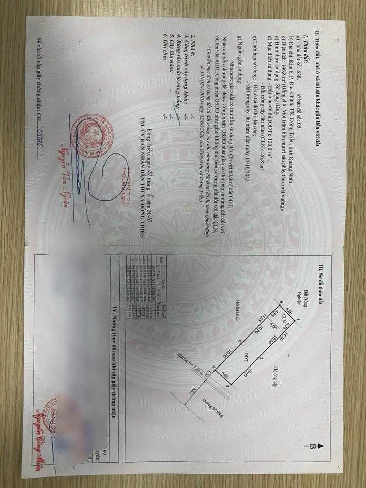 Đất nền đẹp mặt tiền 6m, Đức Chính Đông Triều, 147m² giá chỉ 1.7 tỷ - Cơ hội đầu tư vàng!