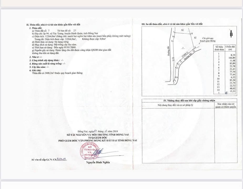 Đất mặt tiền Quốc Lộ 20, Túc Trưng 12.264m² giá 8.5 tỷ - Cơ hội đầu tư sinh lời