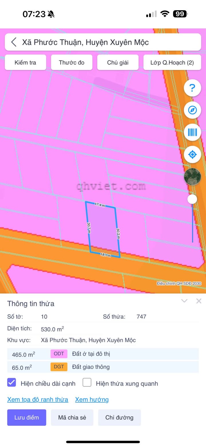 Đất nền Phước Thuận Xuyên Mộc 540m² giá chỉ 1.9 tỷ - Cơ hội đầu tư tuyệt vời!