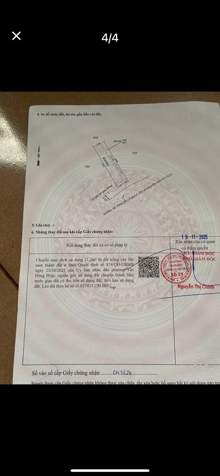 Đất sổ hồng riêng Tân Bình Dĩ An 96m² giá 2.35 tỷ - Cơ hội đầu tư tuyệt vời!