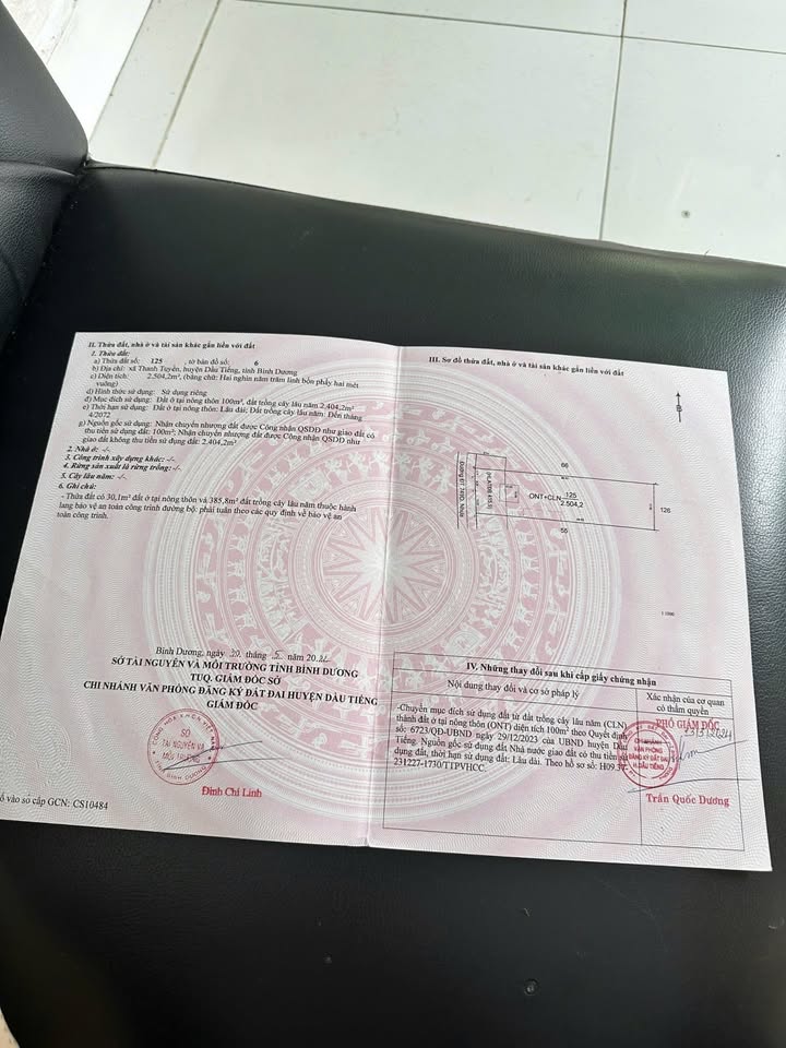 Đất nền mặt tiền đường ĐT749D, xã Thanh Tuyền, Dầu Tiếng, 1848m² giá 18.48 tỷ - Đầu tư sinh lời ngay!