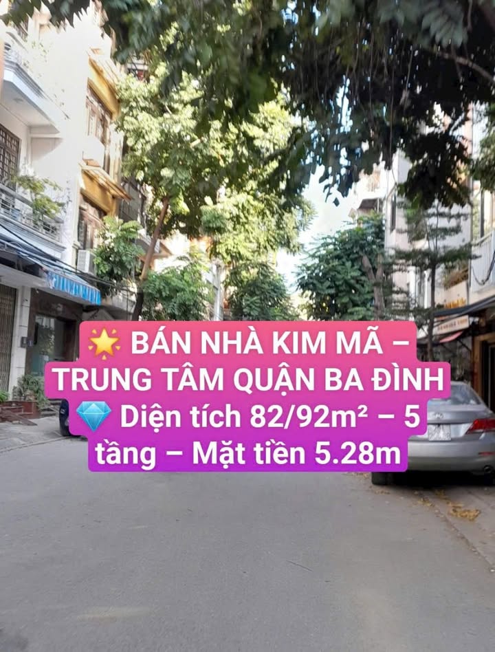 Nhà phố Kim Mã 82m² giá 20 tỷ - Kinh doanh đỉnh tại Ba Đình!