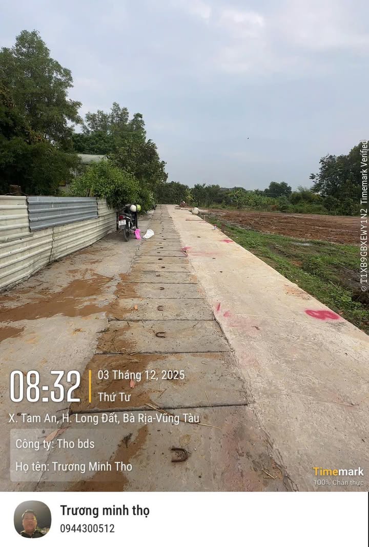 Đất thổ cư Long Điền 125m² giá chỉ 650 triệu - Cơ hội đầu tư tuyệt vời!