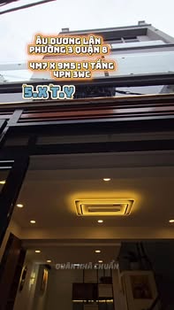 Nhà phố 4 tầng đường Âu Dương Lân, Quận 8, 130m² - Giá chỉ 5 tỷ!