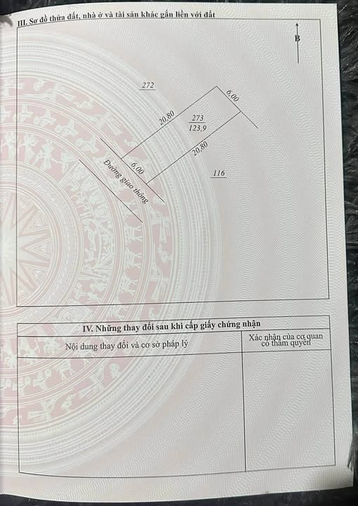 Đất thổ cư Quan Triều 123m² giá chỉ 800 triệu - Hướng Tây Nam, đường thông thoáng!