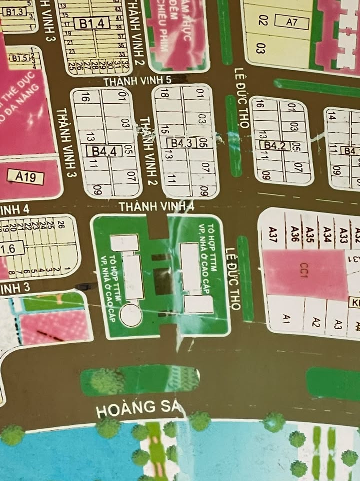 Đất nền góc 2 mặt tiền đường Thành Vinh 2 và Thành Vinh 5 - 270m² giá chỉ 32.4 tỷ