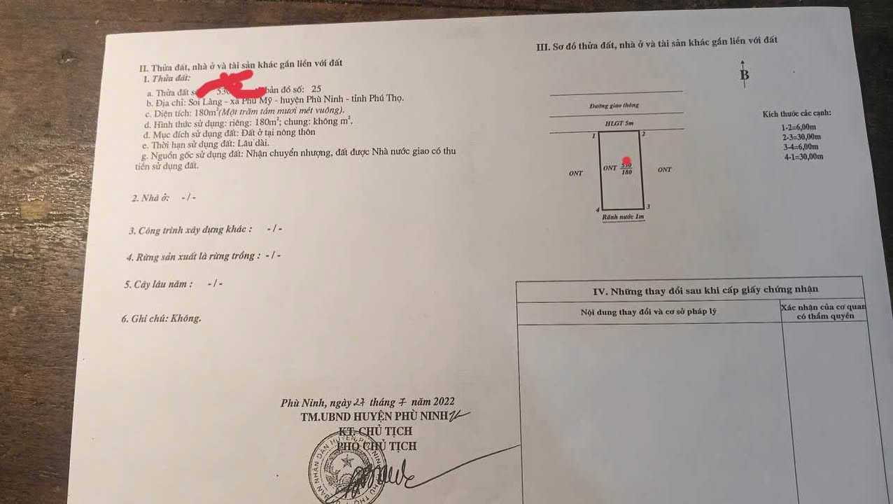 Đất nền Phú Mỹ 180m² giá chỉ 1 tỷ - Cơ hội đầu tư tuyệt vời!