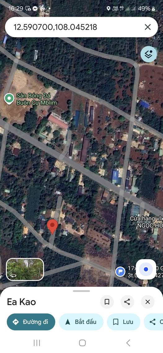 Đất nền Ea Kao 120m² giá chỉ 780 triệu - Tiềm năng tăng giá cao!