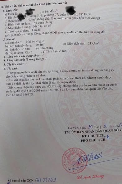 Bán nhà mặt tiền chợ Gò Vấp 155.1m² giá 32 tỷ - Đầu tư sinh lời ngay!