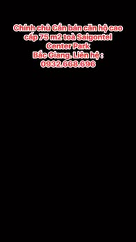 Căn hộ Saigontel Center Park Bắc Giang 75m² - Chính chủ cần bán gấp!