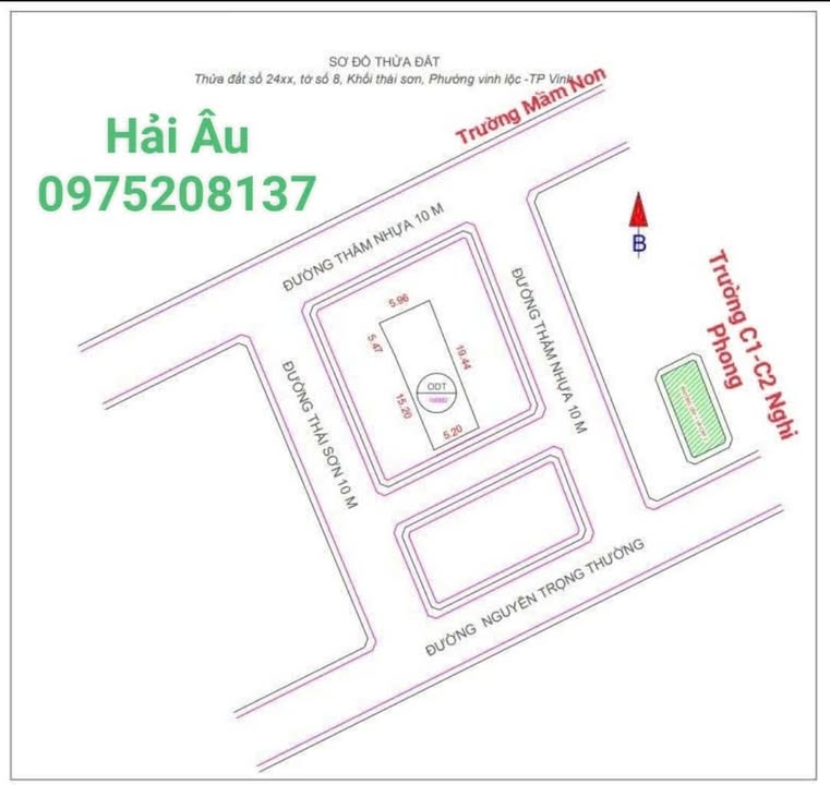 Đất nền Nghi Thái Vinh 100m² giá 1.3 tỷ - Lô góc 2 mặt tiền đắc địa!