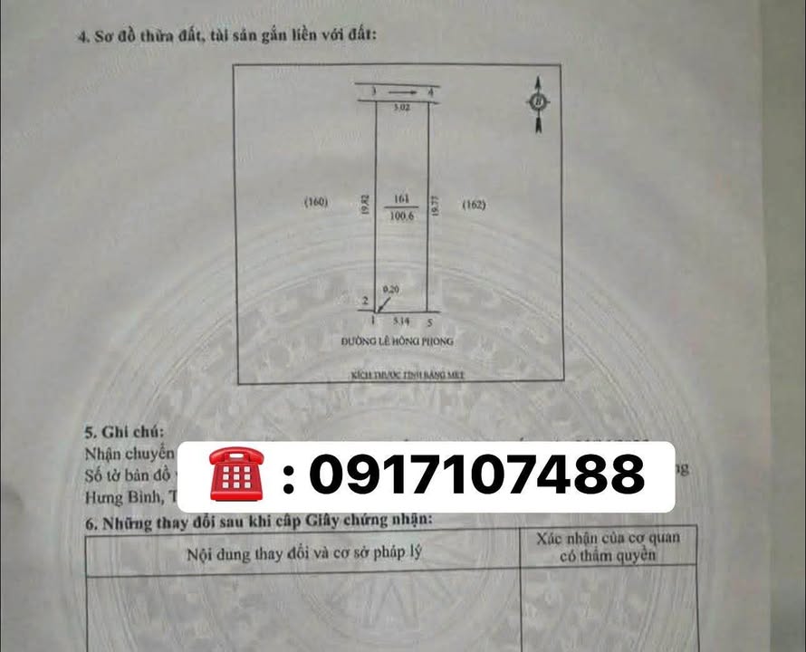 Nhà mặt tiền Lê Hồng Phong Vinh 100m² giá 20 tỷ - Đầu tư sinh lời ngay!