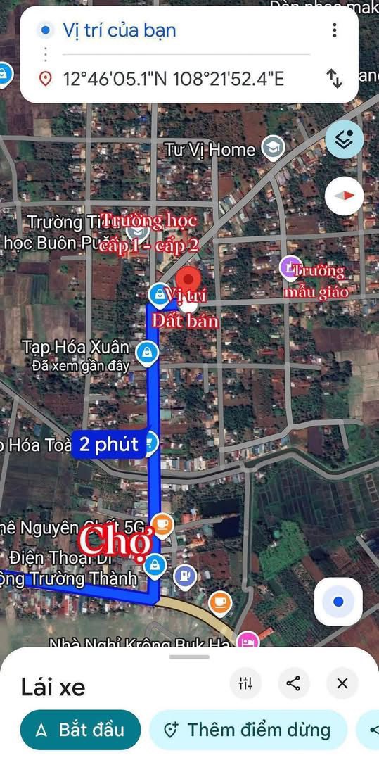 Đất thổ cư Km42 xã Ea Phê 216m² giá 639 triệu - Sổ hồng vuông vắn, đường thông thoáng!