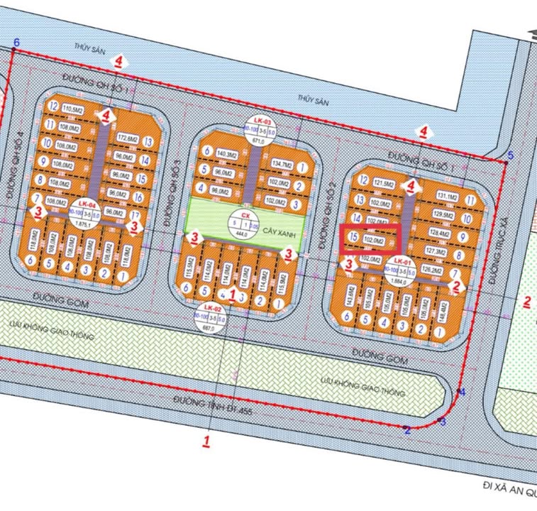 Đất đấu giá Quỳnh Hội 102m² giá 1.8 tỷ - Pháp lý rõ ràng, view cây xanh
