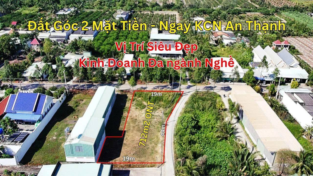 Đất thổ cư Bến Lức 715m² giá 7.5 tỷ - Vị trí đắc địa góc 2 mặt tiền