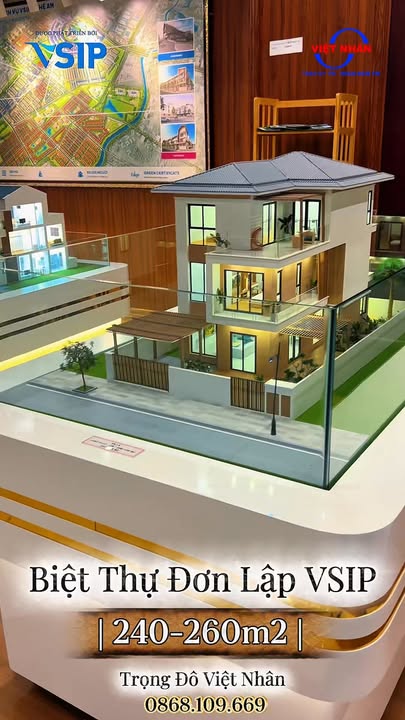 Biệt thự đơn lập 240m² tại VSIP Nghệ An giá 10 tỷ - Đẳng cấp an cư và đầu tư bền vững!