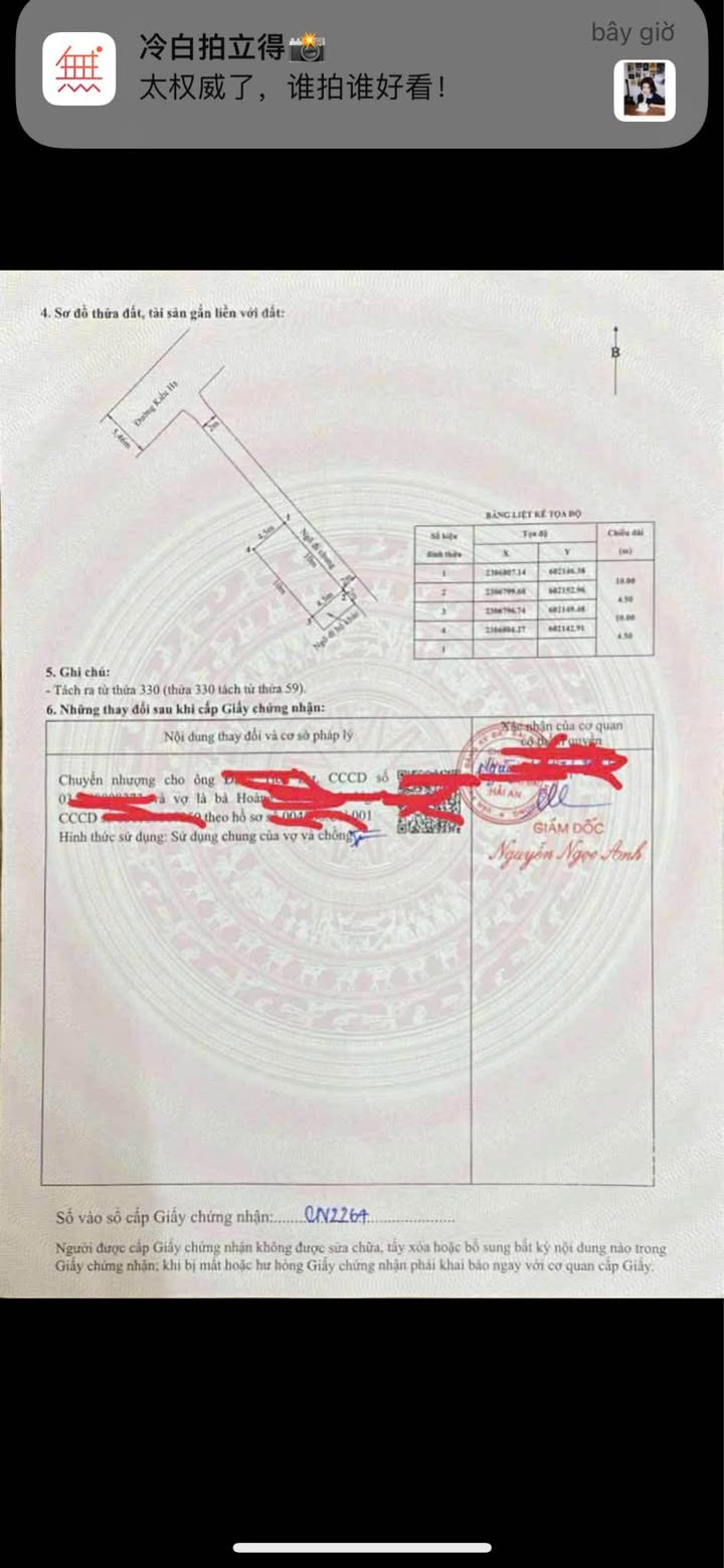 Đất nền tại Kiều Hạ, Đông Hải 2, 45m² giá 1.63 tỷ - Sổ đỏ chính chủ!