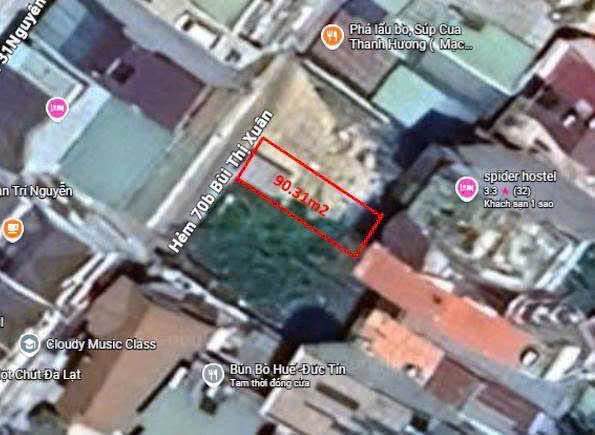 Đất nền chính chủ tại đường Bùi Thị Xuân, Đà Lạt 90m² giá 7.2 tỷ - Cơ hội đầu tư tuyệt vời!