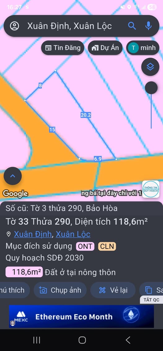 Đất thổ cư xã Xuân Định 138m² giá 750 triệu - Vị trí đắc địa gần Quốc lộ 1A!