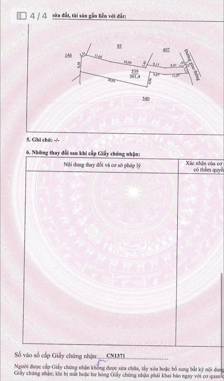 Đất ở Xã Điềm Thụy 301.4m² giá 1.4 tỷ - Cơ hội đầu tư hấp dẫn!