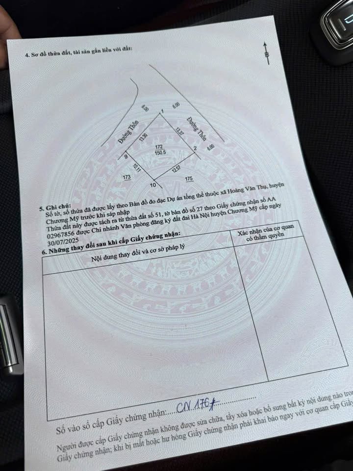 Đất thổ cư chính chủ tại xã Trần Phú, Chương Mỹ 80m² - Kinh doanh nhỏ lẻ tuyệt vời!