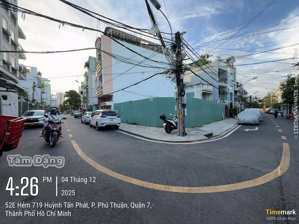 Đất góc 2 mặt tiền hẻm 719 Huỳnh Tấn Phát, quận 7, 145m² - Giá 17 tỷ thương lượng!