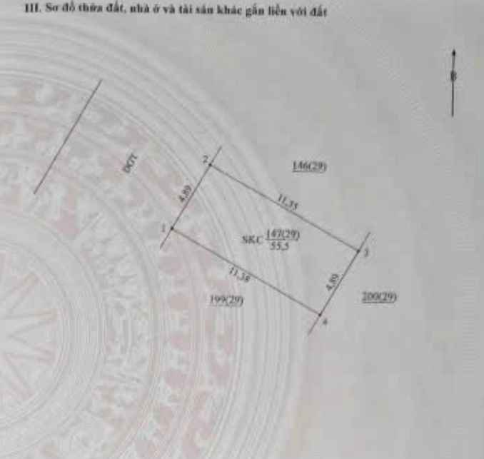 Đất dịch vụ Tân Tây Đô Đan Phượng 55.5m² - Vị trí đắc địa, giá đầu tư hấp dẫn!