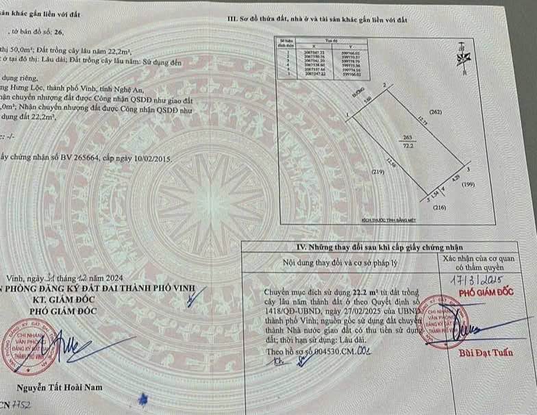 Bán đất Trần Tấn, Hưng Lộc, 72,2m² - Đường ô tô tránh nhau, giá chỉ 3,55 tỷ!