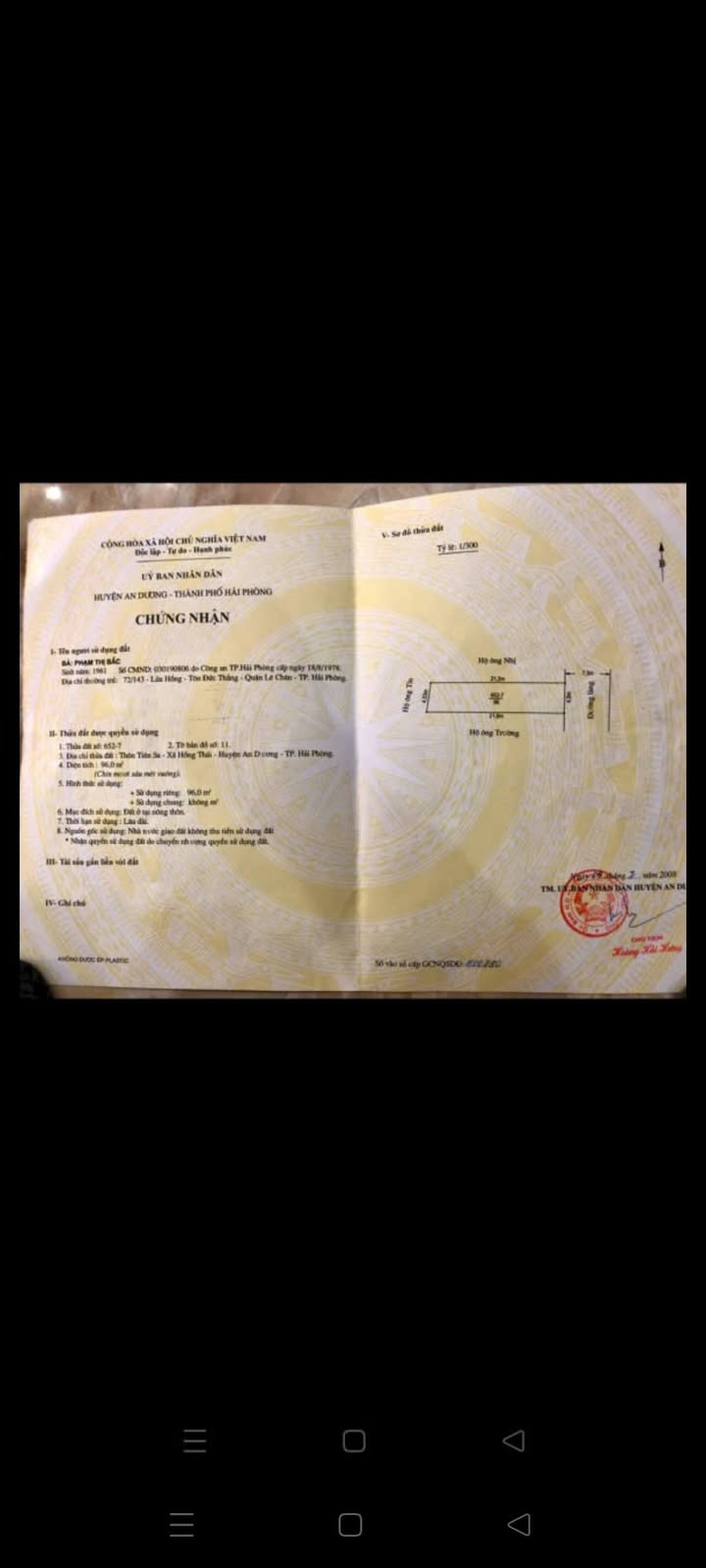 Đất nền Hồng Thái, An Dương 96m² giá 2 tỷ - Vị trí đắc địa, tiện ích đầy đủ!