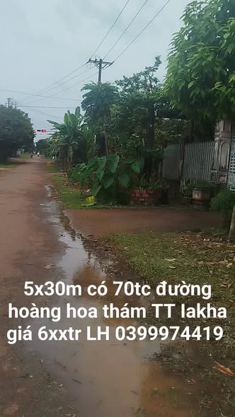 Đất nền đẹp tại đường Hoàng Hoa Thám, thị trấn Ia Kha, giá 600 triệu - Đầu tư sinh lời ngay!