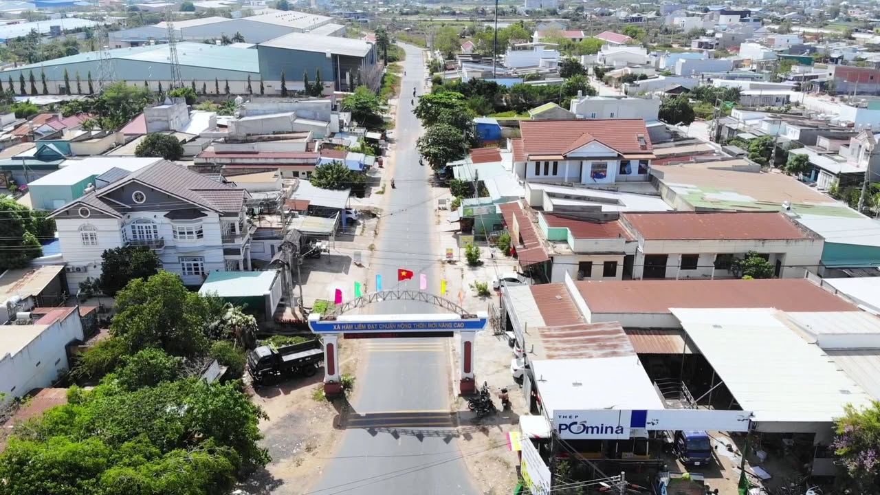 Đất thổ cư Hàm Liêm 200m² giá 1.6 tỷ - Sổ đỏ chính chủ, gần KCN!