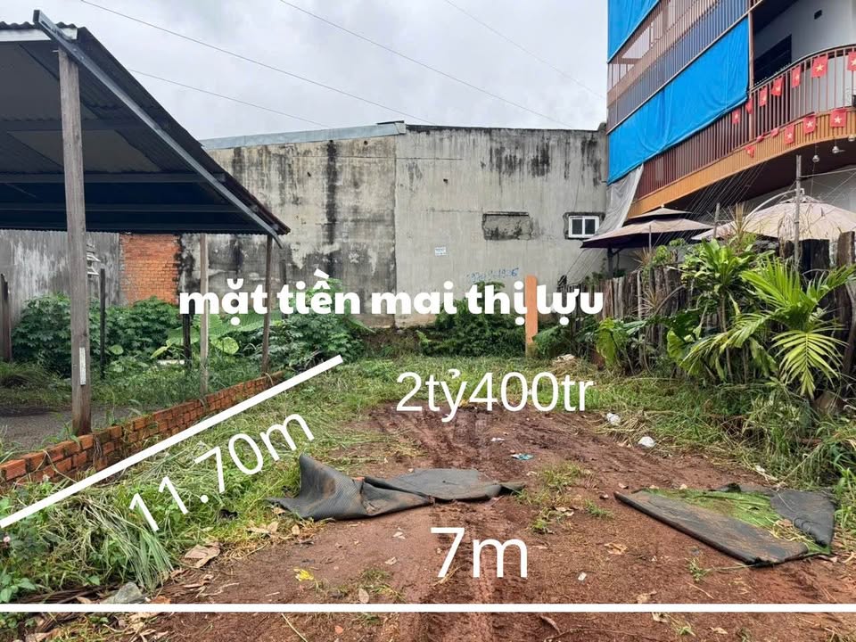 Đất mặt tiền Trần Quý Cáp Buôn Ma Thuột 81m² giá 2.4 tỷ - Thích hợp kinh doanh đa ngành nghề!