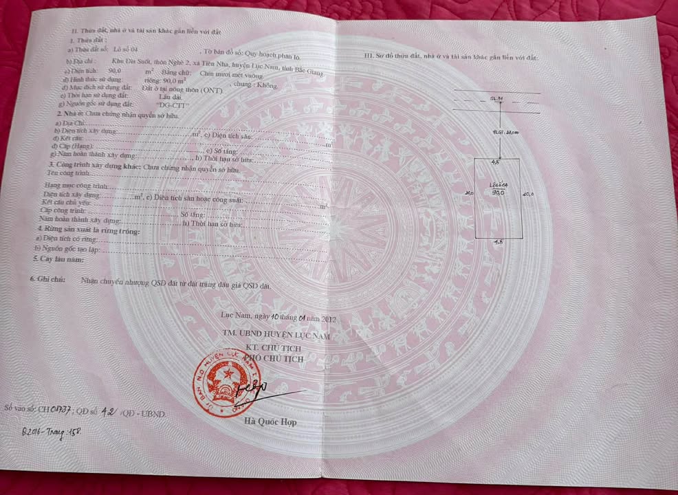 Đất nền Tiên Nha, Lục Nam, Bắc Ninh 90m² giá 1.9 tỷ - Kinh doanh sầm uất!