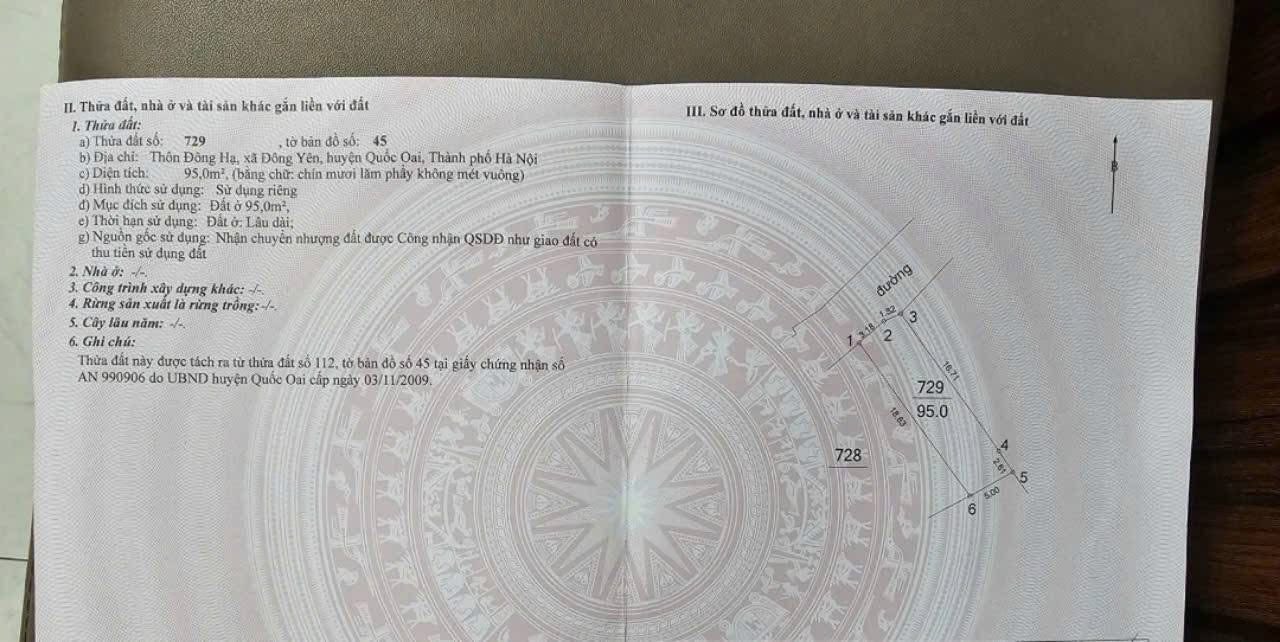 Đất nền thổ cư 95m² tại Đông Hạ, Phú Cát - Đầu tư sinh lời hấp dẫn!