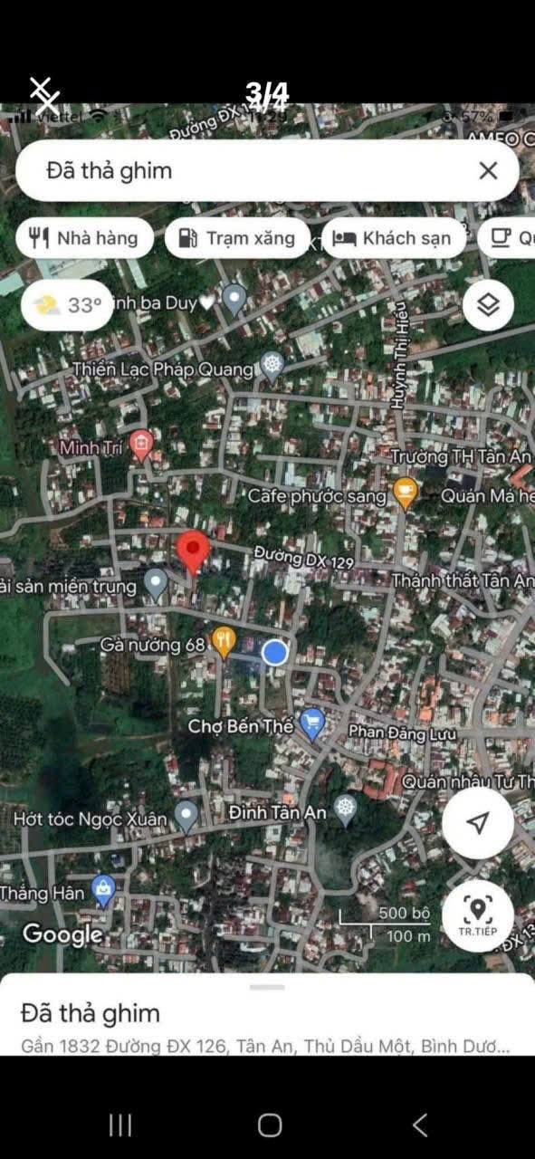 Đất Tân An Thủ Dầu Một 77.5m² giá 1 tỷ - Ô tô vào tận nơi!