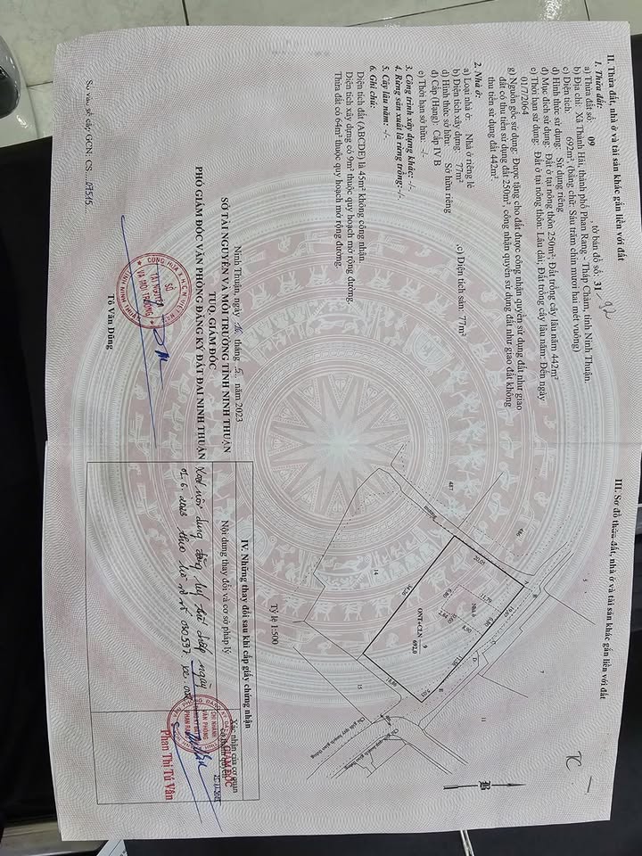 Đất thổ cư Thành Hải, Phan Rang-Tháp Chàm 624m² giá 1.45 tỷ - Đường ô tô vào tận nơi!